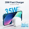 Cod. 269 Cargador Pavareal W116 Dual PD 35W (Carga r&aacute;pida simult&aacute;nea) / 2*Puertos USB-C 5V/3A / Compatible con MAC BOOK - 6