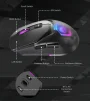 Cod,. 219  Mouse MARVO Fit Pro G1W WH / Trimodal (Inalámbrico 2.4G + Bluetooth + cableado) / 19000DPI / Sensor Pixart® PMW-3370 / Interruptores mecánicos Omron® / True RGB-16,8 millones de colores personalizado / 7 botones / batería 600mAh - 7