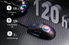 Cod,. 219  Mouse MARVO Fit Pro G1W WH / Trimodal (Inalámbrico 2.4G + Bluetooth + cableado) / 19000DPI / Sensor Pixart® PMW-3370 / Interruptores mecánicos Omron® / True RGB-16,8 millones de colores personalizado / 7 botones / batería 600mAh - 8