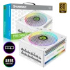 Cod. 159 Fuente de Poder GAMEMAX RGB-850 PRO WH / Modular / 850WATTS / Certificada 80 + Gold / 14CM ARGB FAN /sincronizaci&oacute;n con placas base RGB compatibles de ASUS, GIGABYTE, MSI y ASRock - 1