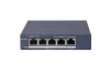 Cod. 133 Switch PoE Gigabit HIKVISION Smart Managed DS-3E1505P-EI/M / 4*Puertos PoE Gigabit (45 Watts) + 1*Uplink G. / hasta 300 metros / Gestión remota Hik-Partner Pro / Protección 6kV / Config. VLAN / carcasa metálica - 1