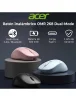 Cod. 298 Mouse Inal&aacute;mbrico ACER OMR268 BL / Dual (2.4G &amp; Bluetooth&reg; 5.2) / 1600 DPI / 4 botones / Dise&ntilde;o Ergon&oacute;mico / Bat. Recargable (500mAh) - 2
