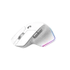 Cod. GM:200 Mouse Ergonómico MARVO G803W WH / Dual Inalámbrico 2.4G + Bluetooth / 4000DPI / Iluminación RGB / 6 botones + doble rueda de desplazamiento / batería 500mAh / blanco - 5