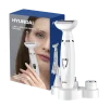 Cod. 1049 Set de depilación femenina Hyundai PHT-089 4en1 (afeitadora facial, de cejas, nariz y cuerpo, recortadora de bikini) 5W / Carga USB 1.5h, uso 90min. / Bat. 500mAh / Impermeable (IPX5) - 10