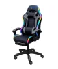 Cod. 1206 Silla Gamer Potenzza RGB Black/Grey / Iluminaci&oacute;n RGB / Almohada cabeza y zona lumbar / reclinable 120&ordm; / Rotaci&oacute;n 360&deg; / Reposapi&eacute;s retr&aacute;ctil - 2