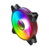 Cod. V:159 Ventilador GAMEMAX FN-12Rainbow-Q-Infinity / Luces ARGB LED de efecto infinito / FAN120mm / Conector: Molex + 3 Pines 5V / Compatible AURA SYNC - 2