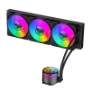 Cod. B:158 Sistema de Enfriamiento Líquido GAMEMAX ICEBURG 360 Infinity / FAN 3*120MM PWM / Sincronización ARGB AURA Sync / Conector 5V, 3 pines / 12V 4 pines / Compatible Intel LGA 1700 / AMD AM5 / ARGB - 1