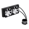 Cod. B:157  Sistema de Enfriamiento Líquido GAMEMAX ICEBURG 240 Infinity / FAN 2*120MM PWM / Sincronización ARGB AURA Sync / Conector 5V, 3 pines / 12V 4 pines / Compatible; Intel LGA 1851/1700 y AMD AM5 / ARGB - 6