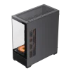 Cod. G:254 Case GAMEMAX VISTA AB Negro / ATX / lateral y frontal vidrios templados / marco metálico de acero / Incluye 6*fan ARGB (3*fan inversos y 3*fan normales) + Controlador V4.0 ARGB HUB PWM WH y control remoto / 1*USB3.0 + 1*USB2.0 + 1*USB tipo-C / - 5