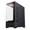 Cod. G:254 Case GAMEMAX VISTA AB Negro / ATX / lateral y frontal vidrios templados / marco metálico de acero / Incluye 6*fan ARGB (3*fan inversos y 3*fan normales) + Controlador V4.0 ARGB HUB PWM WH y control remoto / 1*USB3.0 + 1*USB2.0 + 1*USB tipo-C / - 4