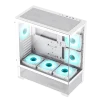 Cod, G:253 Case GAMEMAX VISTA AW blanco / ATX / lateral y frontal vidrios templados / marco metálico de acero / Incluye 6*fan ARGB (3*fan inversos y 3*fan normales) + Controlador V4.0 ARGB HUB PWM WH y control remoto / 1*USB3.0 + 1*USB2.0 + 1*USB tipo-C / - 4