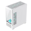 Cod, G:253 Case GAMEMAX VISTA AW blanco / ATX / lateral y frontal vidrios templados / marco metálico de acero / Incluye 6*fan ARGB (3*fan inversos y 3*fan normales) + Controlador V4.0 ARGB HUB PWM WH y control remoto / 1*USB3.0 + 1*USB2.0 + 1*USB tipo-C / - 7