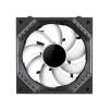 Cod. V:292 Kit Ventiladores PC GAMEMAX FN12A-S3I BK / 3*FAN120mm conectado en cadena / Luces ARGB efecto infinito 26LED (8+18 C/U) / PWM de 4 pines (M/F) / Aura 3 pin 5V (M/F) - 12