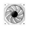 Cod. V:293 Kit Ventiladores PC GAMEMAX FN12A-S3I WH / 3*FAN120mm conectado en cadena / Luces ARGB efecto infinito 26LED (8+18 C/U) / PWM de 4 pines (M/F) / Aura 3 pin 5V (M/F) - 12