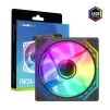 Cod. V:277 Ventilador PC GAMEMAX FN12A-S2I / FAN120mm / Luces ARGB Infinito 24 LED (8+16) / Conector dual: PWM 4 pines (M/F) / ARGB Aura 3 pin 5V (M/F) - 1