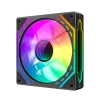 Cod. V:277 Ventilador PC GAMEMAX FN12A-S2I / FAN120mm / Luces ARGB Infinito 24 LED (8+16) / Conector dual: PWM 4 pines (M/F) / ARGB Aura 3 pin 5V (M/F) - 6