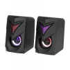 Cod. X:225 Parlantes Stereo 2.0  P/PC Xtrike Me SK-405 / Luz Led efecto 7 colores / USB (Power) + Jack 3.5MM (Audio) / 6W(2*3W - 4