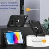 Cod. E:149 Estuche OKP P/ iPad (A16) 11&ordf; Gen. 11" (2025) &amp; iPad 10&ordf; Gen. 10.9"(2022) / Resistente / A prueba de golpes / Soporte / Con porta L&aacute;piz / negro - 5