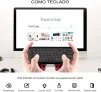 Cod. 1074 Control remoto por voz Air Mouse M8 / Mini teclado / IR/RF 2.4GHz / Bat. integrada / Compatible: Smart TV, Android TV, PC - 5