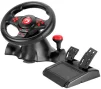 Cod.067 Volante de juegos MARVO GT-903 / Motor de doble vibración / giro de 180° / empuñadura de goma / botones de acción precisos / interfaz: USB / Compatible: PS4, PS3, XBOX One, XBOX 360, Switch, Android y PC D-INPIJT/PC X-INPUT - 1