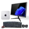 Cod. 239 Computador de Escritorio: CPU Apple Mac Mini Desktop / Intel Core i5 2.6GHz (MGEN2LL/A) / macOS / 8GB RAM / 512GB SSD&nbsp;/ WiFi 5&nbsp;&amp; BT4.0 / ThunderBolt (Renovado) + Monitor ONE 19" WXGA+ (1440*900) + Teclado multimedia + mouse + Parlantes - 1