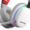 Cod. K:100 Headphone Monka Echo HG9069W Wireless 2.4G &amp; Bluetooth 5, Cableado AUX3.5mm / Iluminación RGB (estatica) / Micrófono omnidireccional extraíble /  Batería: 1000mAh / Compatible: PC, Android, Mac OS,IOS,PS4,PS5,XBOX ONE - 3