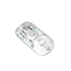 Cod. GM:233  Mouse MARVO M808W / Transparente / Dual Inalámbrico 2.4G + Bluetooth 5.1 / 1600DPI / Silencioso / Iluminación 7 colores / 4 botones / batería 400mAh - 4