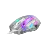 Cod. GM:234 Mouse MARVO M413 Transparente / 7200DPI / Iluminación RGB dinámicos / Silencioso / 6 Botones drive programables / USB Cable 1.5 m - 5