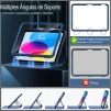 Cod. E:150 Estuche MoKo P/ iPad (A16) 11&ordf; Gen. 11" (2025) &amp; iPad 10&ordf; Gen. 10.9"(2022) / Con porta L&aacute;piz / parte trasera transparente / Protector de pantalla integrado / Azul marino - 4