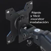 Cod. 1108 Soporte para Monitor de Escritorio Xtrike Me HT-20 BK / 13 a 32&quot;, hasta 9.5 Kg / Giro ±90°, rotacion 360° / Ajustable en mesa / vesa 75*75 a 100*100 / Negro - 9