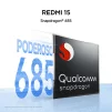 Cod. 315  Xiaomi Redmi 15 / 256GB Rom / 8GB Ram (16GB exten.) / Snapdragon&reg; 685 / 6.9" FHD+ 144Hz / Cam. Dual 50MP con AI + 8MP Frontal / Bat. 7.000 mAh Carga r&aacute;pida 33W / IP64 / USB-C / Negro - 11