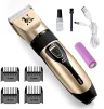 Cod. 697  Cortadora de pelo Inalámbrica para mascotas / Motor de 3v / cuchilla cerámica / 5 velocidades / Incluye: cargador, 4 peines, brocha de limpieza - 6