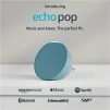 Cod. A:150 Parlante Smart Amazon Echo Pop / Control por voz con Alexa / compacto y Sonido definido 1.95&quot; / Verde azulado medianoche - 5
