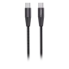 Cod. 270 Cable de Datos Pavareal Q10CTC USB-C a USB-C / 100W, PD27 W / 1.2 m / Cordon trenzado Negro - 1