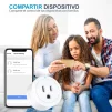 Cod. I:891 Enchufe Smart YX-WS01 / Encendido/Apagado Programable y funci&oacute;n de temporizador / 10A-100-240V 50/60Hz / Compatible con Alexa o Google Home / blanco - 6