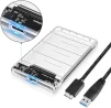 Cod.022 Capsula para Disco Duro Externo SATA 2.5" USB 3.0, HDD/ SSD/ SATA III/ Transparente - 2