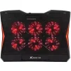 Cod. 167 Base de Enfriamiento P/Laptop XTRIKE ME FN-811 / hasta 17" / 6 Ventiladores (60mm) / Led rojos / 2 Puertos USB / 6 niveles ajustables - 4