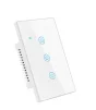 Cod. I:890 Interruptor de pared Smart Dual (WIFI + Bluetooth) DS-121JL / 3 botones táctiles / No requiere Neutro / Control por APP Smart Life o Tuya / compatible con Alexa, Google Home / Dim.: 118*72*5mm / Blanco - 10