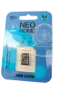 Cod. 242 Micro SD HIKSEMI Neo D1 / 64GB / Clase 10 V30 / escritura 40MB/s - 92MB/s lectura - 3