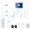 Cod. 403  Kit Sistema de Alarma Wi-Fi&amp;GSM TUREON TUR-G30 /&nbsp;Central con Pantalla LCD y teclado t&aacute;ctil / Control APP TuyaSmart/SmartLife / 1*Detector de movimiento / 1*Sensor magn&eacute;tico / 2*controles / 2*magn&eacute;ticos RFID / Sirena 100dB - 1