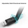 Cod.034 Wireless USB Archer T2U Plus de banda dual AC600/ 1 antena 180° de 5dBi - 6