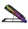 Cod. 470 Base de Enfriamiento P/Laptop MARVO Atlas 43 RGB (10 modos) / hasta 19&quot; / velocidades ajustables (300-2200 RPM) 89CFM, pantalla LED / 7 niveles ángulos / 2*P/USB /  Soporte P/Celular - 10