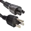 Cod:197 Cable de Poder Trébol plano P/Cargador de Laptop - 1