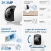 Cod. 347 Cámara Smart TP-link Tapo C212 360º 2K 3MP/ Vista Nocturna Adv. / Detección y Seguimiento de personas / Zonas act. personalizables / Alarma luz y sonido / Audio bidireccional / Soporta: microSD (hasta 512GB) / compatible: Google Home y Alexa. - 4