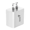 Cod. 164 Cargador de pared Genius PD-20AC 20W (Carga r&aacute;pida) / dual 2*puertos 3.0 CC 5 V/3 A (1*puerto USB-A + 1*puerto USB-C) / blanco - 3