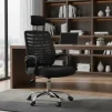 Cod. 1188 Silla de Oficina Ergon&oacute;mica / Apoya cabeza mesh / Espaldar de malla / Altura regulable / Rotaci&oacute;n 360&deg; - 3