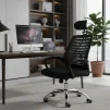 Cod. 1188 Silla de Oficina Ergon&oacute;mica / Apoya cabeza mesh / Espaldar de malla / Altura regulable / Rotaci&oacute;n 360&deg; - 4