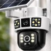 Cod. 421 C&aacute;mara Smart ENV Solar View 4MP P/Exterior 360&deg;+ Panel Solar / 12 luces h&iacute;bridas (IR y LEDs) / Detecci&oacute;n y rastreo de movimiento / Audio bidireccional / Soporta microSD (hasta 128GB) / Bat. Integrada - 4