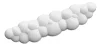 Cod. 043 Reposa muñecas P2 / forma de nube / Ergonómico / espuma viscoelástica / Base de goma antideslizante / Dim.: 110x430x10mm  - 2