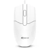 Cod. GX:251 Mouse Xtrike Me GM-124 WH / 1000DPI / 3 Botones / USB, Cable 1.25 m - 1